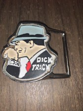 Vtg1973 Dick Tracy Detective Colored Belt Buckle Pyramid Belt Company