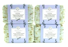 4 Bars X Trader Joes Bisous de Provence Lavender Triple Milled Soap *SO NICE!