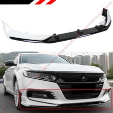 For 2018-2020 Honda Accord Akasaka White Pearl Front Bumper Lip Splitter Kit For 2018-2020 Honda Accord Akasaka White Pearl Front Bumper Lip Splitter Kit