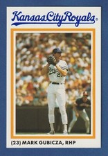 MARK GUBICZA 1986 National Photo Royals Stadium Giveaway PROMO Card SGA MLB!