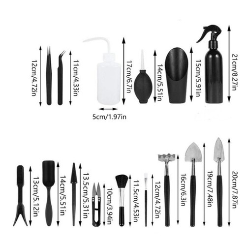 16x New Garden Mini Tools Succulent Gardening Tools Kit For Seedling Soil Caring - Picture 10 of 11