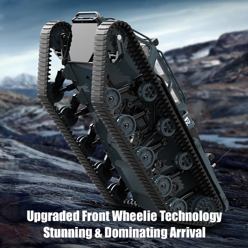 JJRC C8812 1:16 Drift Crawler Vehicle 360° Rotation 13 Light Mode RC Tracked Car - Image 4 of 4