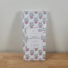 NEW! Pottery Barn Baby BLOCK BOHO Organic Crib Fitted Sheet.