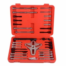 46Pc Harmonic Balancer Gear Puller Steering Wheel Kit with case US stock