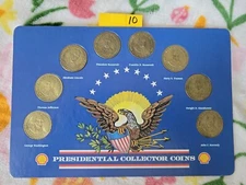 Vtg 1992 PRESIDENTIAL Collector COIN Token COLLECTION  from SHELL GAS STATION 