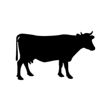 Cow Vinyl Decal Sticker | Cattle Ungulate Farm Animal Taurus Ranch Bessie Calf