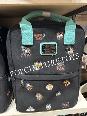 Disney Parks 2024 Mickey And Friends Castle Canvas Backpack  display picture 1