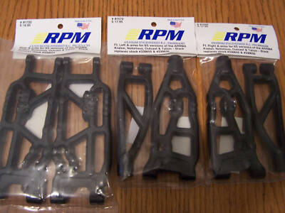 RPM 81572 81602 Front 81722 Rear Black A-Arms Arrma 6s Kraton Outcast V5 & EXB
