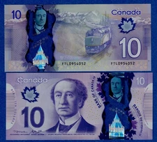Canada $10 2013 BC-70b / P-107b - UNC POLYMER NOTES (FTL)
