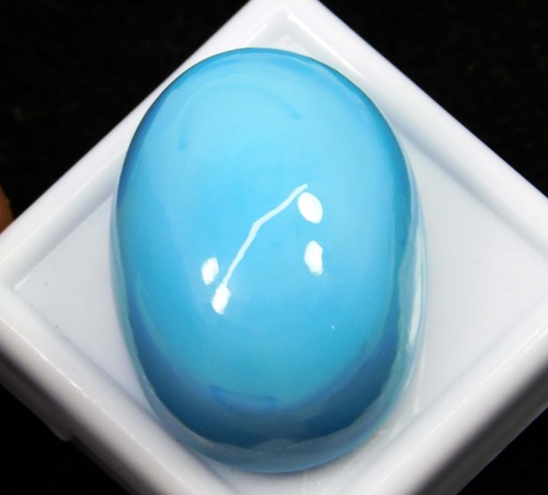 Piedra preciosa suelta natural de 47,50 quilates Arizona azul turquesa cabujón corte ovalado - Imagen 4 de 7