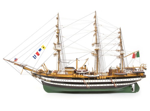 AMERIGO VESPUCCI kit di montaggio codice 15006B in legno e metallo scala 1:100 - Foto 3 di 11