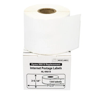 HOUSELABELS DYMO Compatible 99019 1-Part Direct Thermal Postage Labels - 150 per Roll