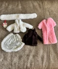 Vintage Barbie Jackets Coats Accessories Lot Of 6 Pieces