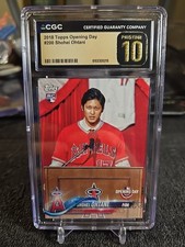 2018 SHOHEI OHTANI (RC) CGC 10 Pristine Gold Topps Opening Day #200 L.A. Angels