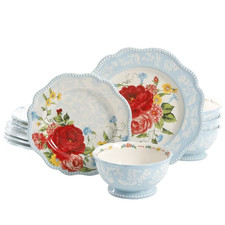 The Pioneer Woman Sweet Rose 12-Piece Dinnerw...