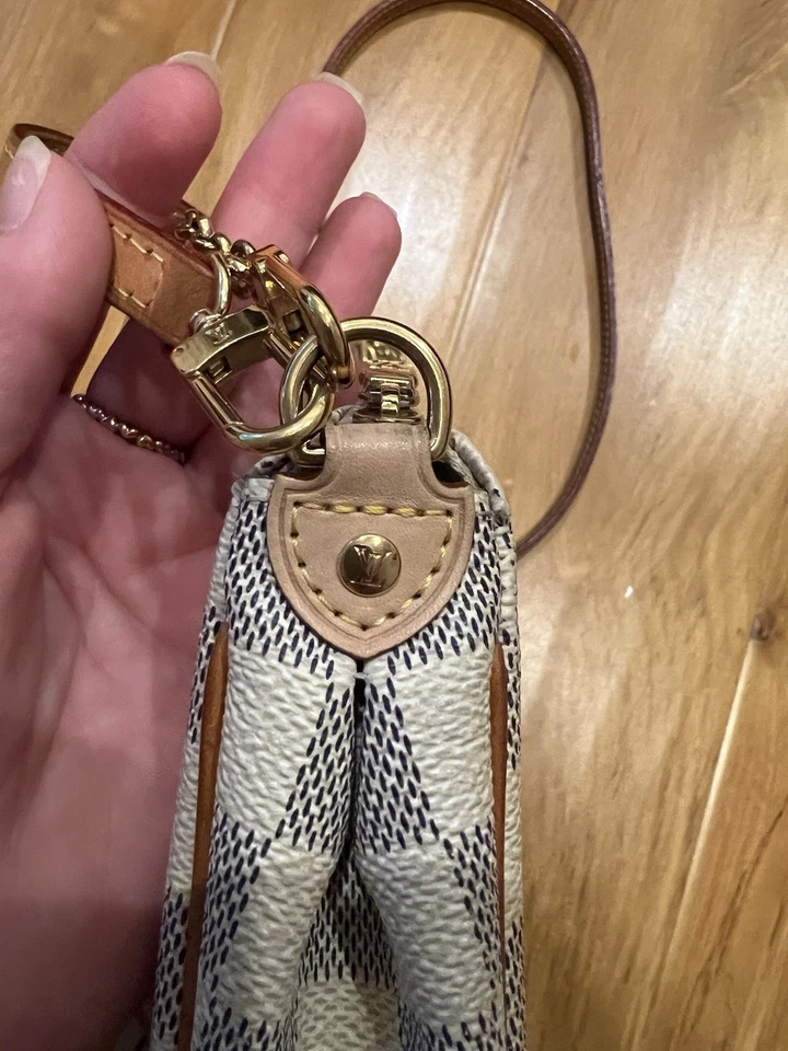 Bolso Bandolera Louis Vuitton Damier Azul Lona Eva Foto 4 de 4