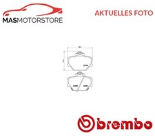 SATZ BREMSBELÄGE BREMSKLÖTZE BREMBO P 50 038 P FÜR SMART FORTWO,CITY-COUPE