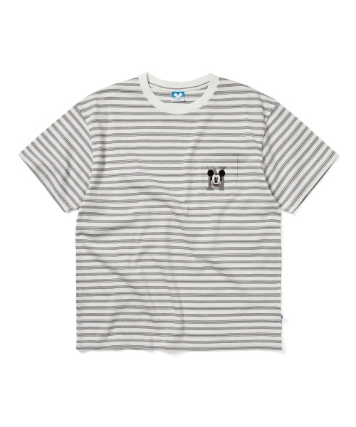 TNT Mickey Border T-Shirt Grey