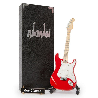 Eric Clapton (creme) Miniatur rot Gitarre Nachbau - Musik Geschenke - Display Box
