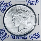 1927 P SILVER PEACE DOLLAR AUTHENTIC HI GRADE U.S. MINT COIN RARE KEY DATE 4435