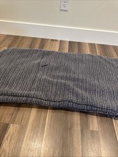 Pottery Barn Honeycomb Cotton Duvet Cover - Full/Queen - Midnight