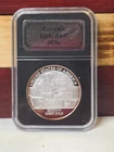 THOMAS EDISON 1870'S LIGHT BULB- 1 OZ .999 FINE SILVER ROUND- TONING- NR AUCTION