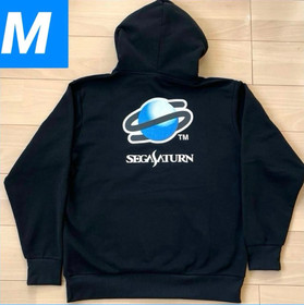 SEGA Saturn Hoodie M Size Black NWT Don Quijote Exclusive Logo Pullover Japan