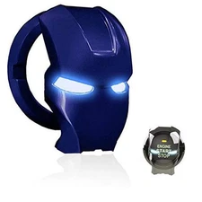 Car Engine Start Stop Button Cover Push to Start Button Ignition Cover Blue