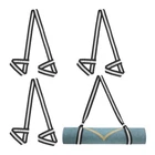 4Pcs Yoga Mat Strap Adjustable Yoga Mat Carrier Straps Sling, Black White