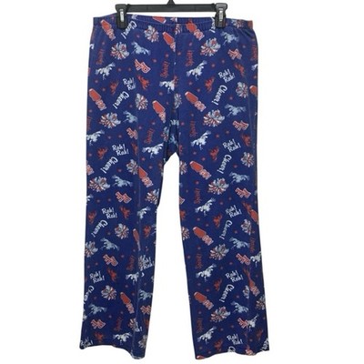 Peace Frog Womens Sz XL Y2K Cheerleader Lounge Pants Red White Blue Spirit