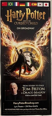 HARRY POTTER UND DAS VERFLUCHTE KIND BROADWAY FLYER - TOM FELTON/DRACO MALFOY