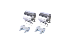 3 Inch Exhaust Clamp Lap Joint Exhaust Band Clamps Stainless Steel 2 pcs