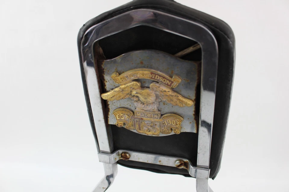 2003 03 Harley FXSTB Night Train Softail Back Rest Sissy Bar Foto 4 de 4