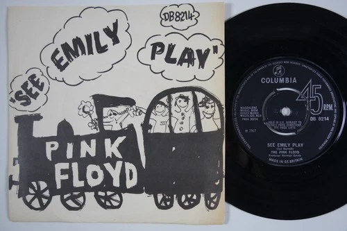 PINK FLOYD See Emily Play RARE Sweden 45 PSYCH prog Syd Barrett swedish HEAR!