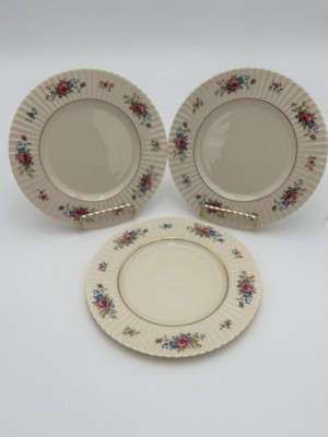 Vintage Lenox Pavlova Bone China 8.5   Salad/Dessert Plate ~ Set of 3