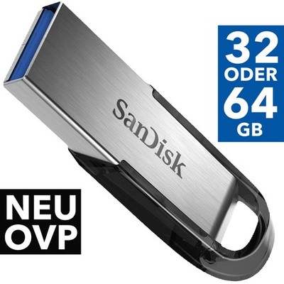 SanDisk Ultra Flair USB Stick 3.0 32GB 64 GB Flash Laufwerk 150 MBs Lesen NEU
