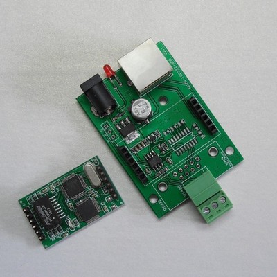 Serial RS485 to Ethernet TCP/IP Converter RJ45 Serial Port Serve 8Bits Process #