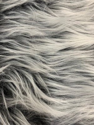 Bethany CHARCOAL-B Frost Mongolian Long Pile Soft Faux Fur Fabric for Fursuit, 