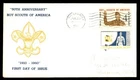 Mayfairstamps US FDC 1960 New Mexico dual boy scouts 50th anniversary mixed fran