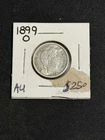 1899 o barber dime Very Nice AU Coin