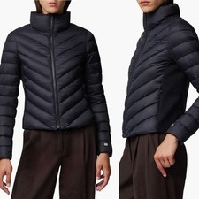 Soia & Kyo Andria Down Jacket Black Chevron Q...