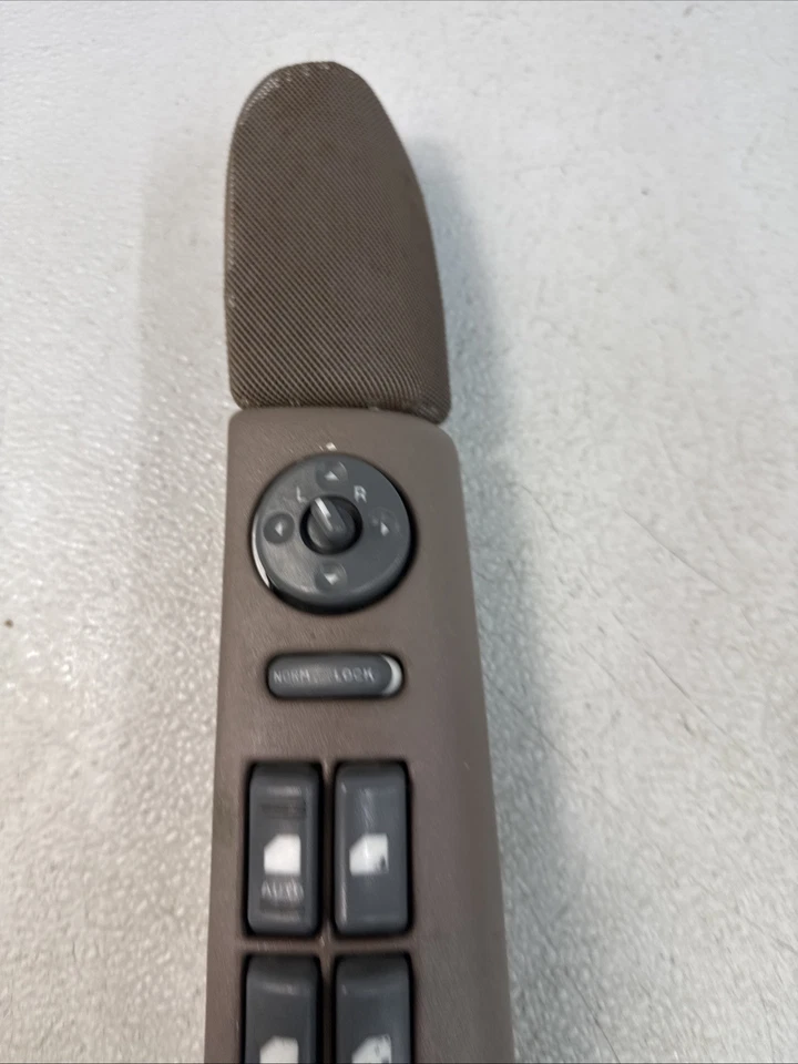 95-99 Chevy Silverado GMC Sierra Left Master 4 Door Window Switch Lock OEM Tan - Image 3 of 4