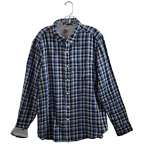 Chubbies Flip It & Reverse It Button Front Blue/ Gray Shirt Size XL 41124-0746