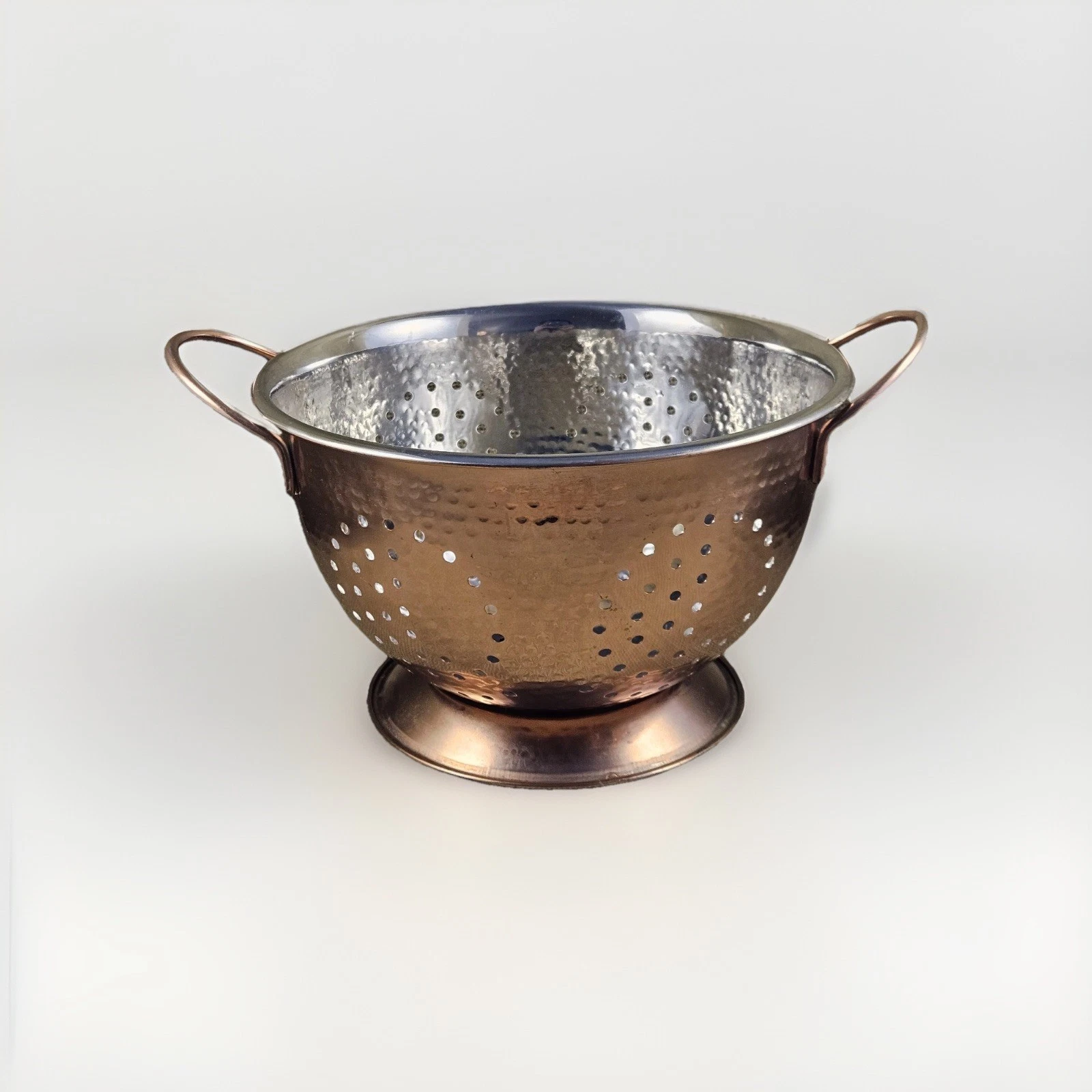 Copper Plated Small Berry Fruit Colander Cottagecore French Country Kitchen