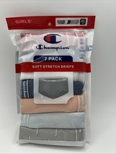Champion Girls 7 Pack Stretch Soft Brief Size XL 16