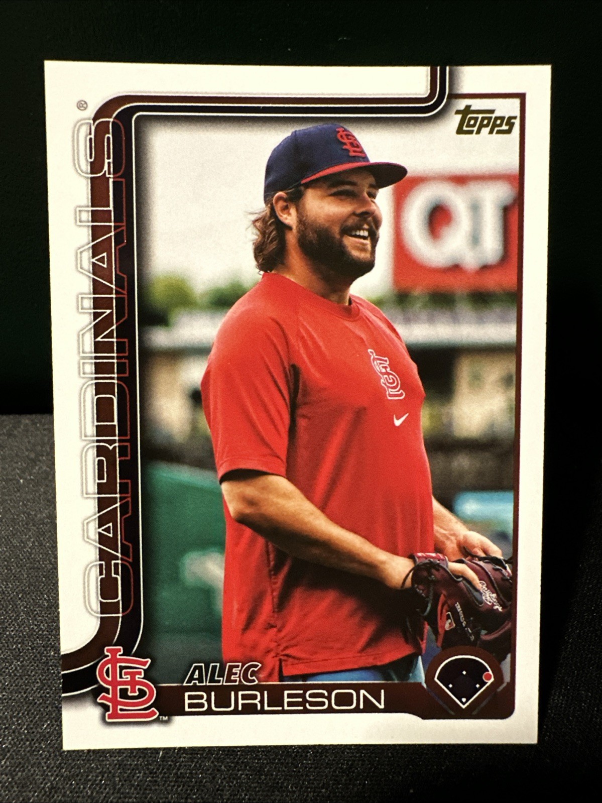 2025 Topps Series 1 - Alec Burleson #41 Golden Mirror Image Variation