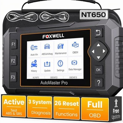 Scanner All System Foxwell NT650 Bidirectional OBD2 ABS SRS TPMS Oil Reset Tool