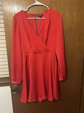 Women's Red Express long Sleeve Dress Size Small