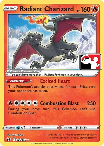 Radiant Charizard 020/159 Prize Pack Series Cards