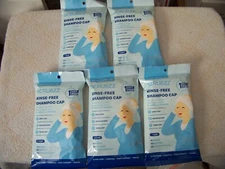 Scrubzz Rinse Free Shampoo Cap Lot Of 5 Waterless Hair Wash Exp 07/26 New/sealed